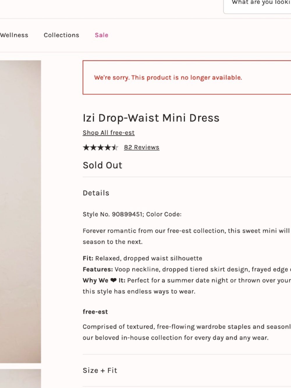 Free People IZI Drop Waist Mini Dress - Picture 4 of 4